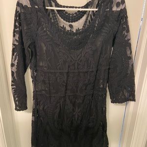 Express Black Lace Dress